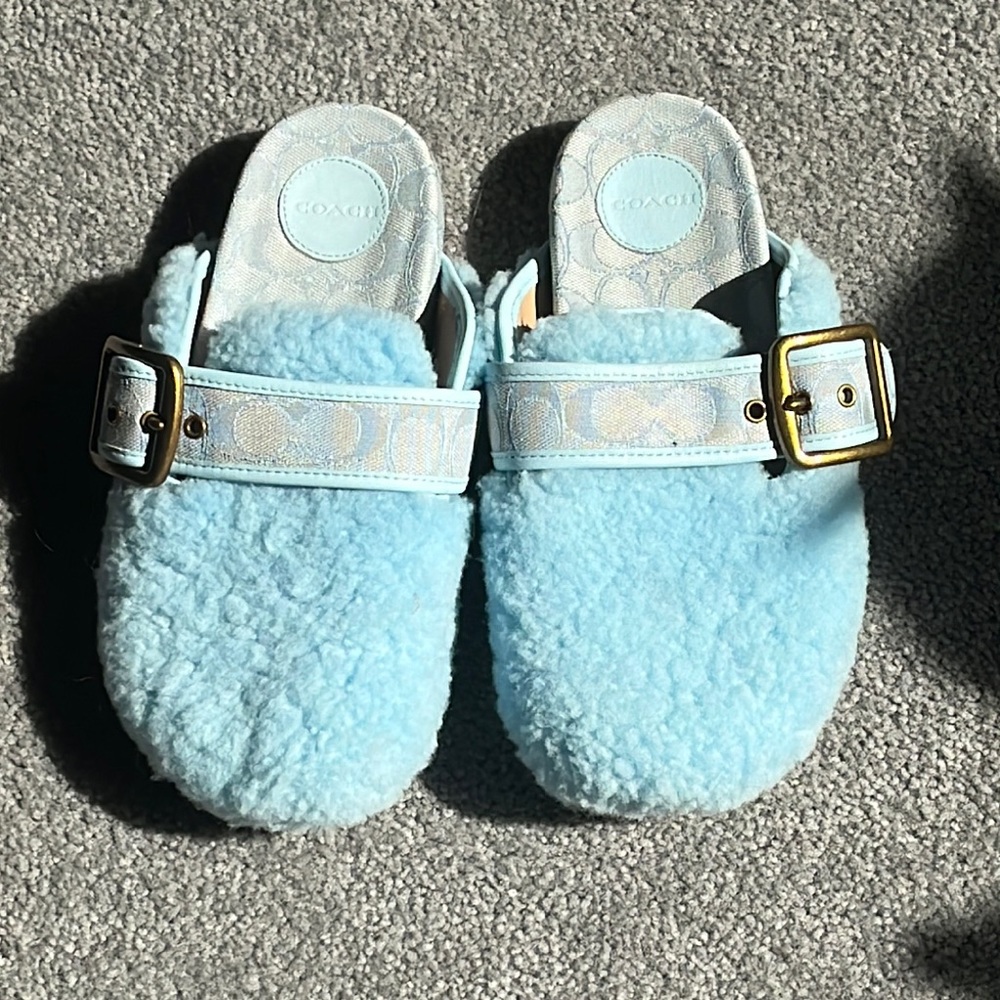 Blue Coach Slippers